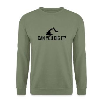 can you dig it? - Sweat-shirt Unisexe - vert militaire - Devant - Alina (178cm) & Michal (187cm)