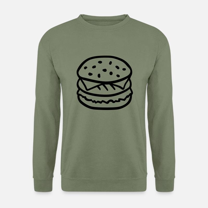 Burger - Unisex Pullover - Armeegrün