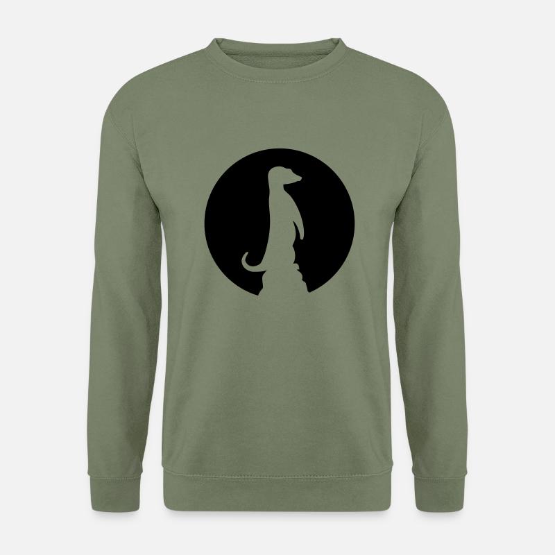 Erdmännchen - Unisex Pullover - Armeegrün