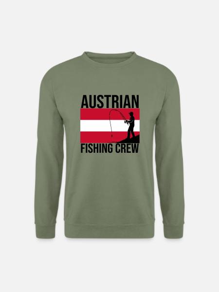 Austrian Fishing Crew Angler Shirt - Unisex Sweatshirt - army green