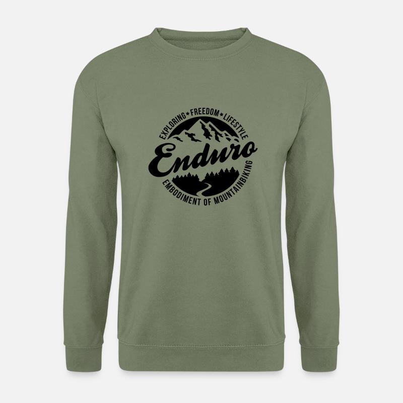 Enduro Mountainbiking - Unisex Pullover - Armeegrün