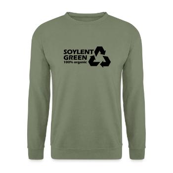 Soylent Green - Unisex Pullover - Armeegrün - Vorne - Alina (178cm) & Michal (187cm)