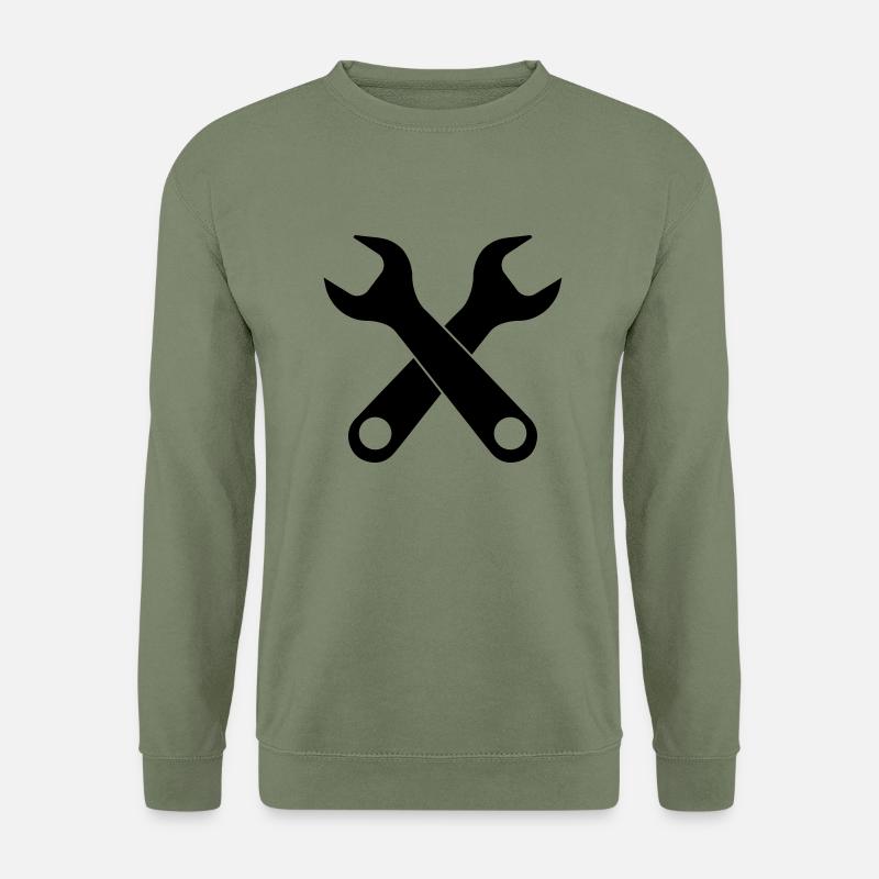 Schraubenschlüssel - Unisex Pullover - Armeegrün