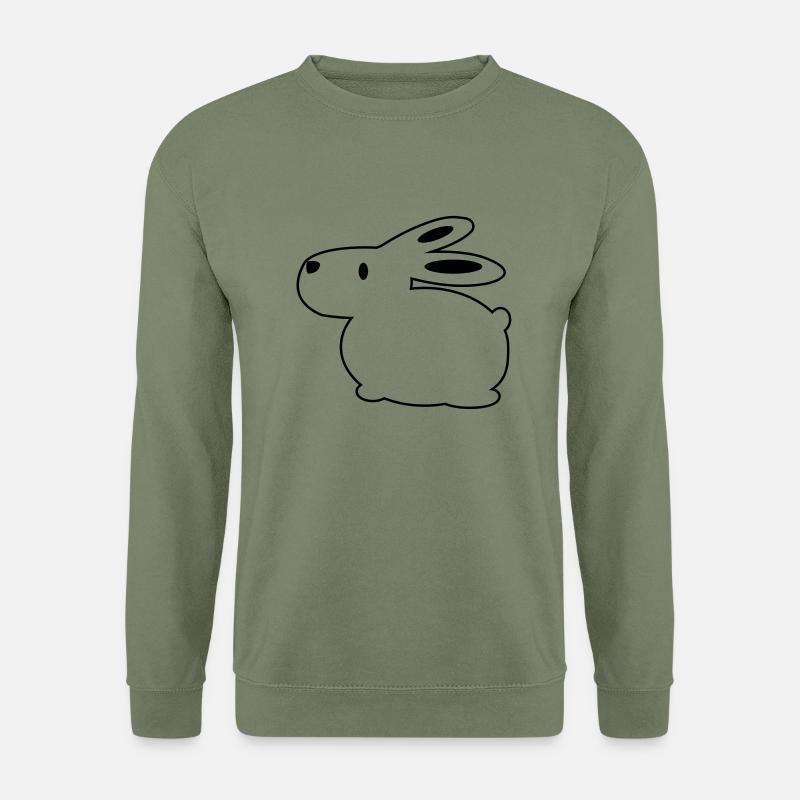 Bunny/Hase - Unisex Pullover - Armeegrün