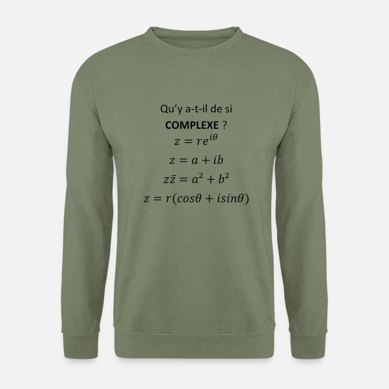 Komplexe Zahlen - Unisex Pullover - Armeegrün