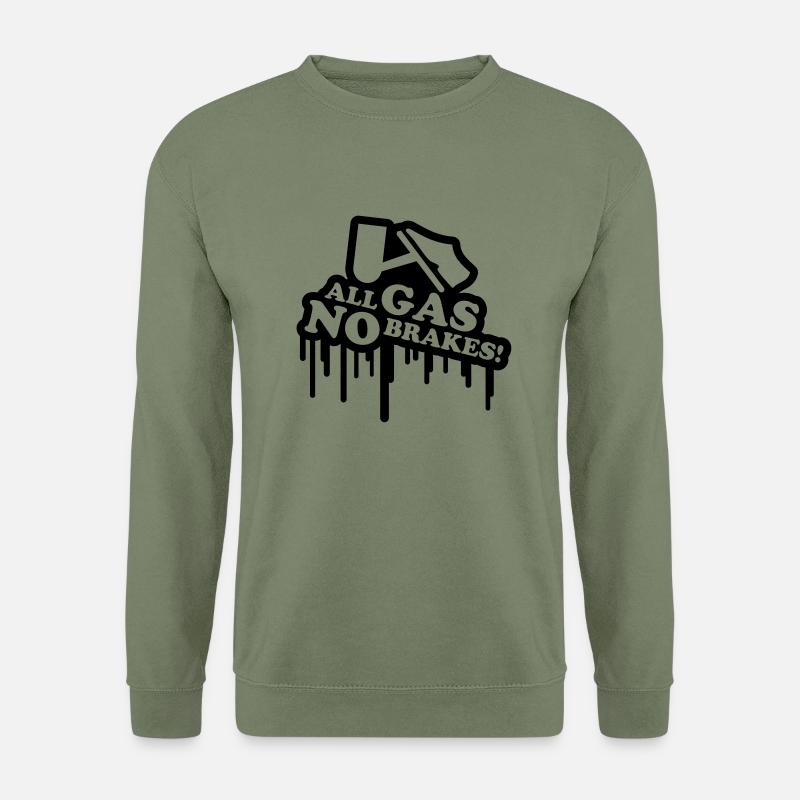 gas_no_brakes_graffiti_t1 - Unisex Pullover - Armeegrün