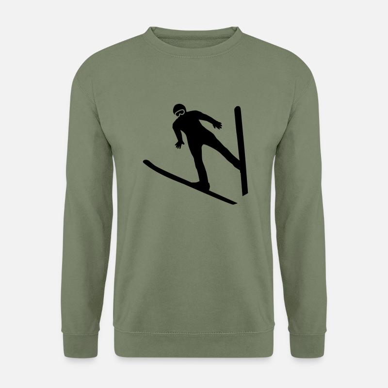 Skispringer - Unisex Pullover - Armeegrün