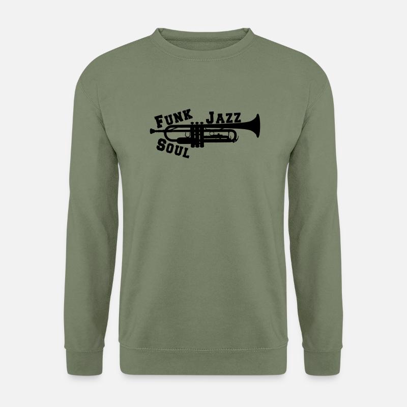Trompete Jazz Funk Soul - Unisex Pullover - Armeegrün