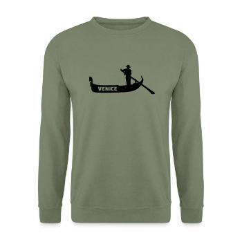 Venice - Unisex Sweatshirt - army green - Front - Alina (178cm) & Michal (187cm)