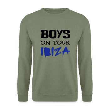 Ibiza - Sweat-shirt Unisexe - vert militaire - Devant - Alina (178cm) & Michal (187cm)