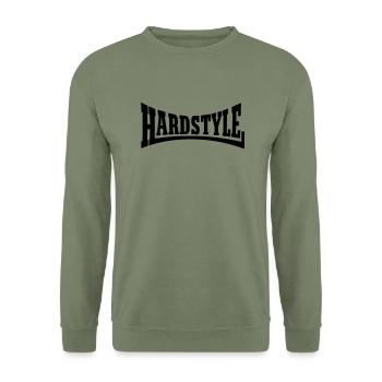 Hardstyle_V63 - Unisex Pullover - Armeegrün - Vorne - Alina (178cm) & Michal (187cm)