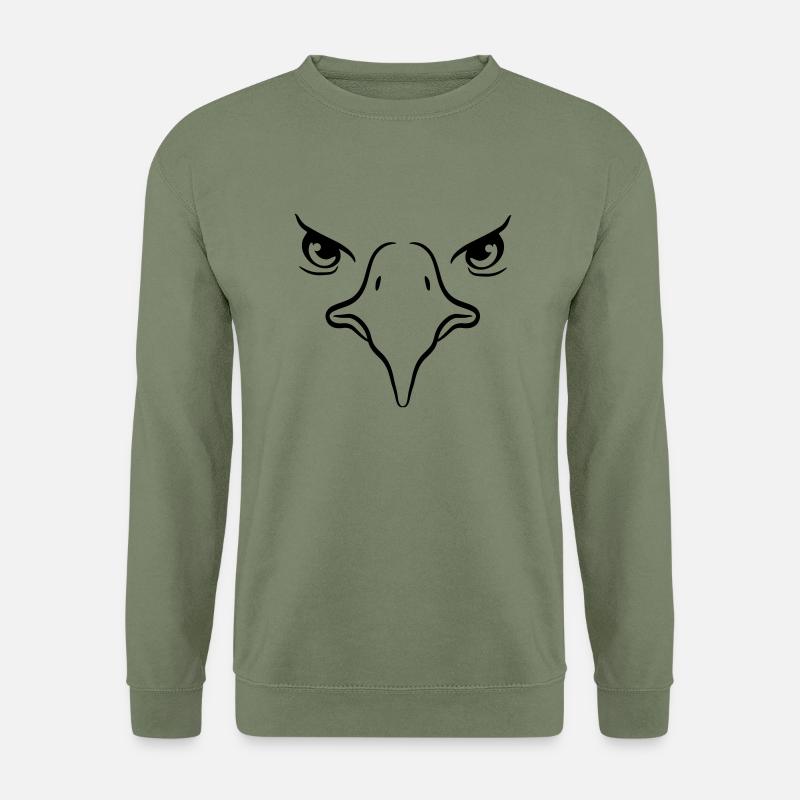Adler schnabel adleraugen - Unisex Pullover - Armeegrün