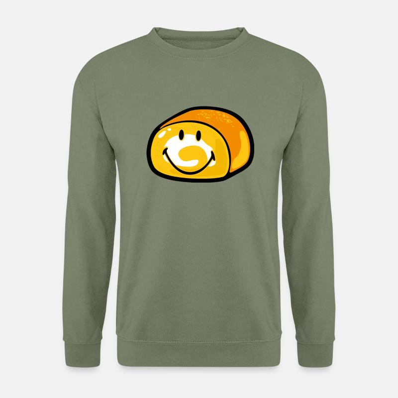 Smiley Bread - Unisex Pullover - Armeegrün