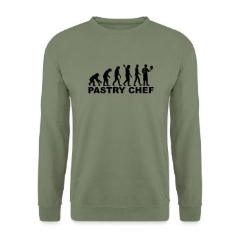 Pastry chef - Unisex Sweatshirt - army green - Front - Alina (178cm) & Michal (187cm)