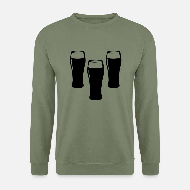 bier_glas_02 - Unisex Pullover - Armeegrün