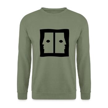 Zwillinge / Sternzeichen / Zodiac / Horoskop - Unisex Pullover - Armeegrün - Vorne - Alina (178cm) & Michal (187cm)