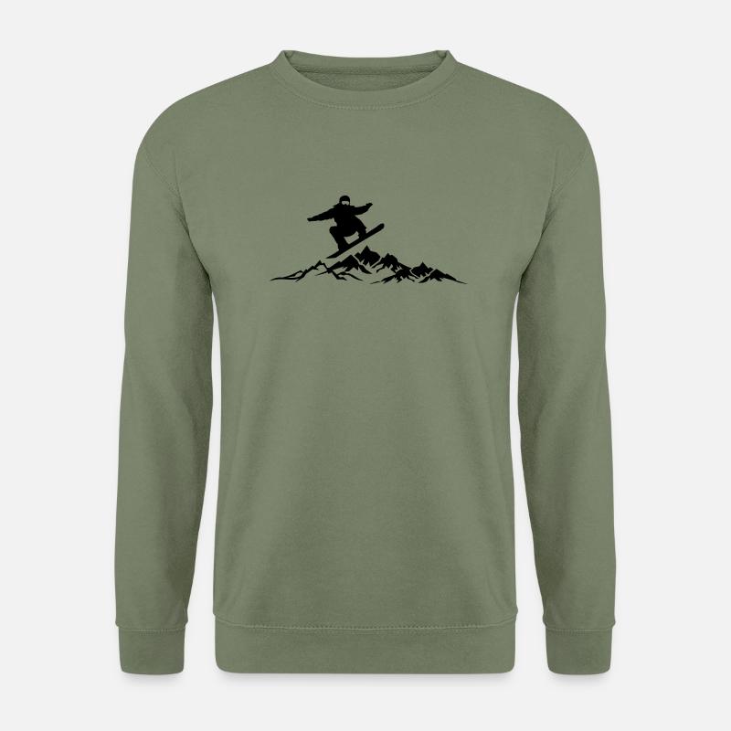 Wintersport - Snowboard - Unisex Pullover - Armeegrün