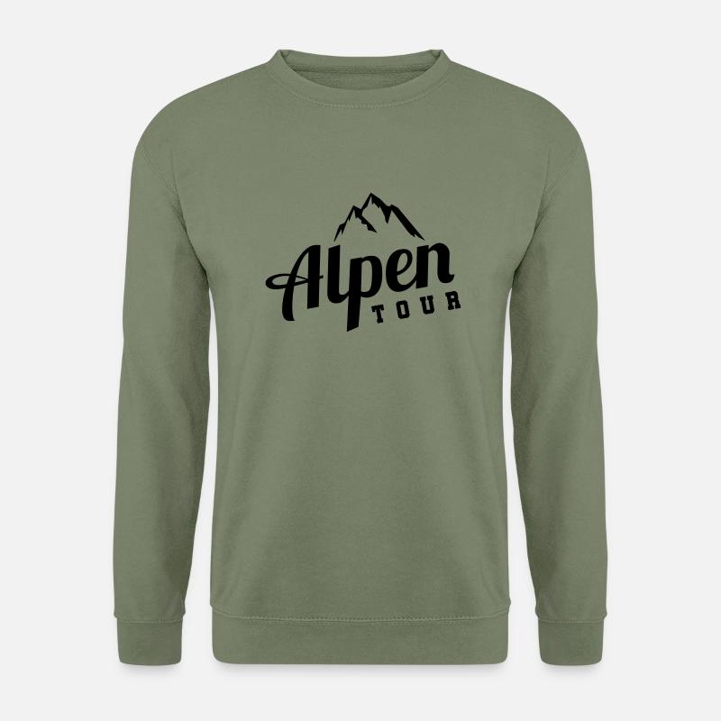 alpen tour - Unisex Pullover - Armeegrün