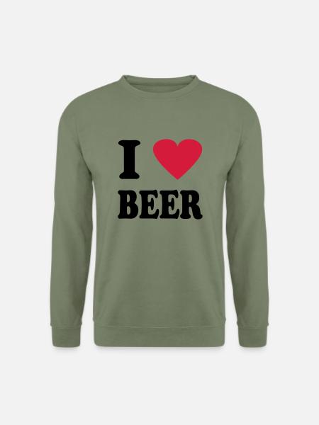 bière - Sweat-shirt Unisexe - vert militaire