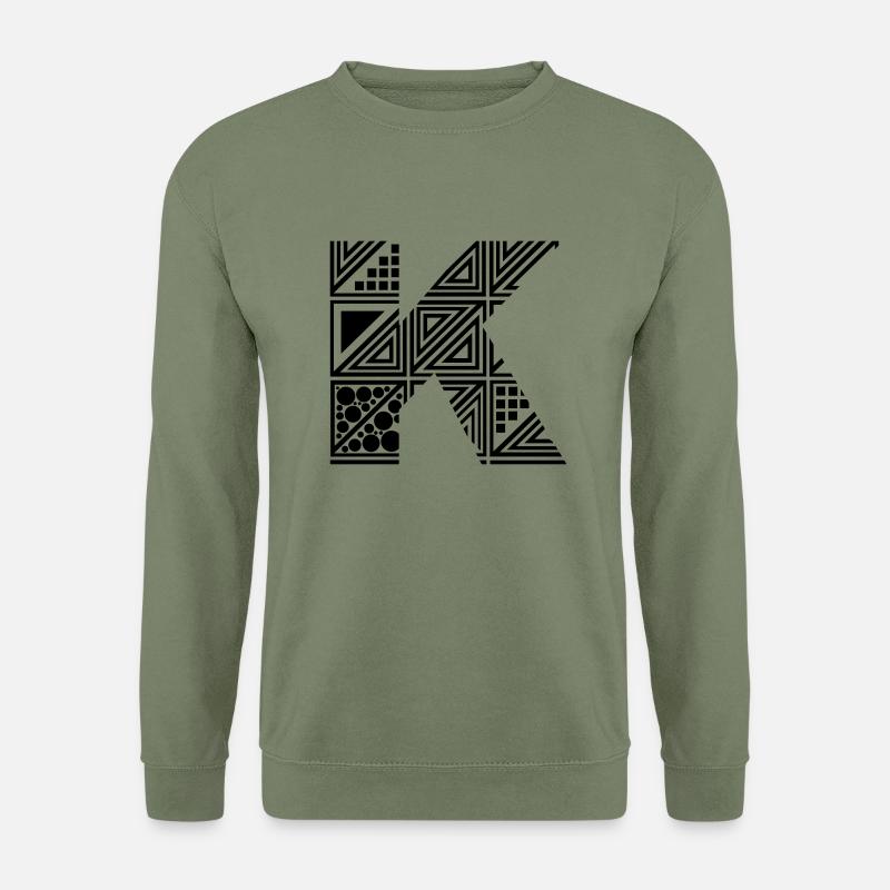 Buchstabe K - Unisex Pullover - Armeegrün