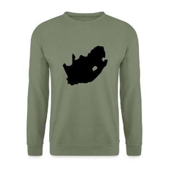 Südafrika - Unisex Pullover - Armeegrün - Vorne - Alina (178cm) & Michal (187cm)