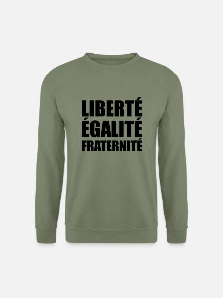 Freiheit ich bin Paris Frankreich - Unisex Pullover - Armeegrün