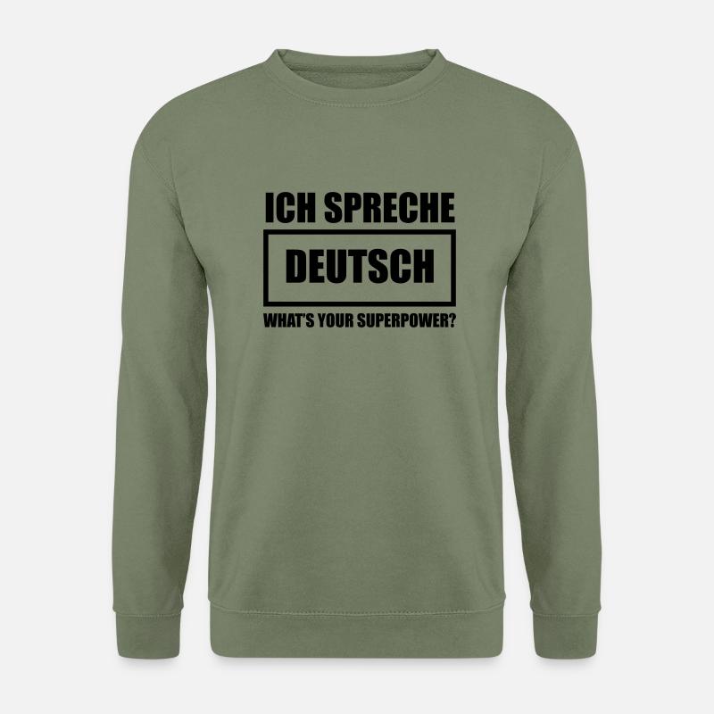 Ich spreche Deutsch - Unisex Pullover - Armeegrün