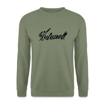 Otto von Bismarck - Unisex Pullover - Armeegrün - Vorne - Alina (178cm) & Michal (187cm)