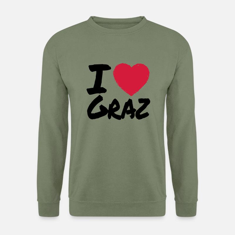 I Love Graz - Unisex Pullover - Armeegrün