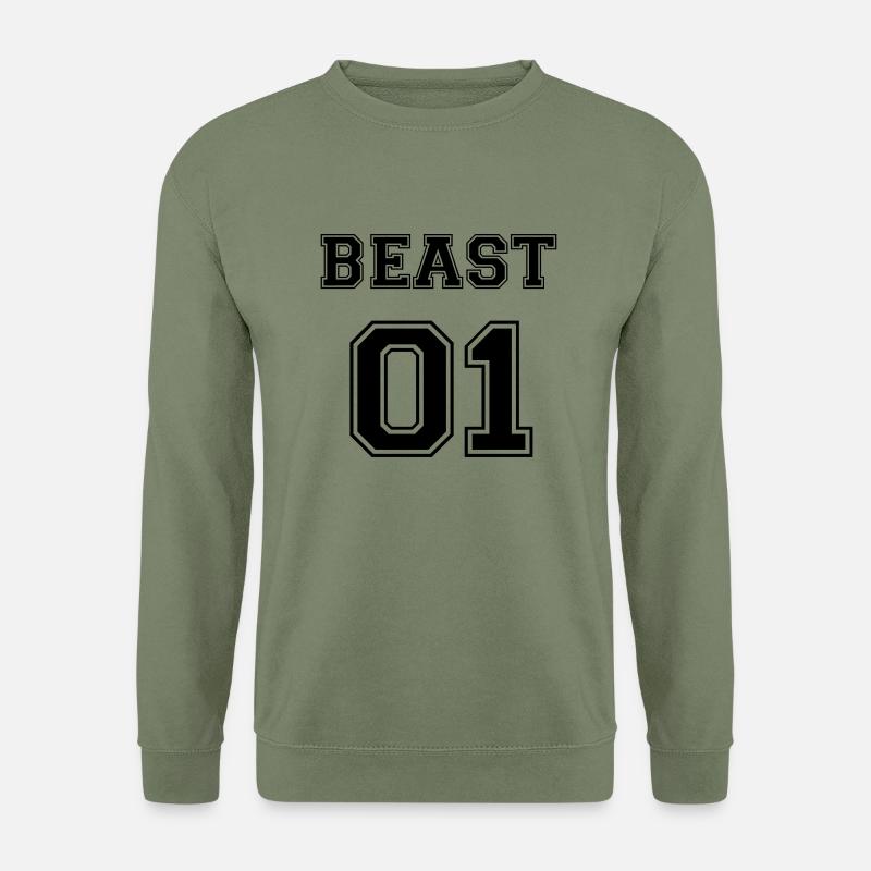 Beast 01 Partnerlook Paare Partner Liebe Geschenk - Unisex Pullover - Armeegrün