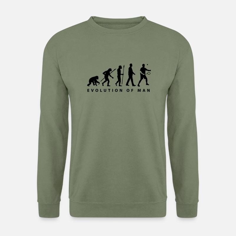 badminton_evolution_02__b_1c - Sweat-shirt Unisexe - vert militaire