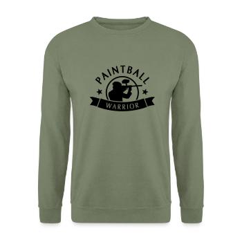 Paintball Warrior - Unisex Sweatshirt - army green - Front - Alina (178cm) & Michal (187cm)