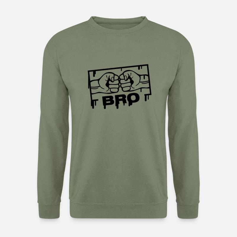 bro_stamp_f1 - Unisex Pullover - Armeegrün
