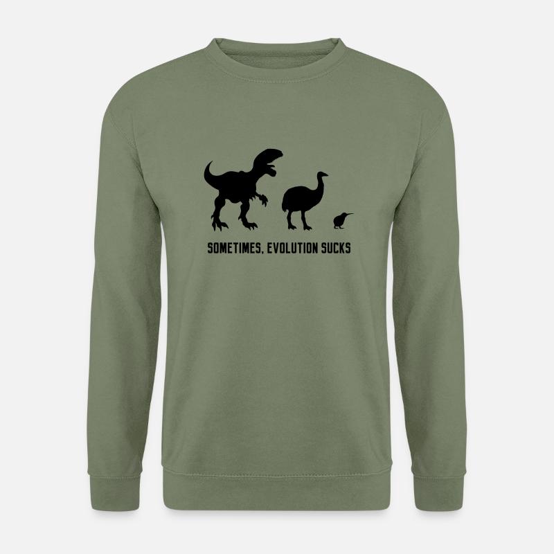 Sometimes, Evolution Sucks - Sweat-shirt Unisexe - vert militaire