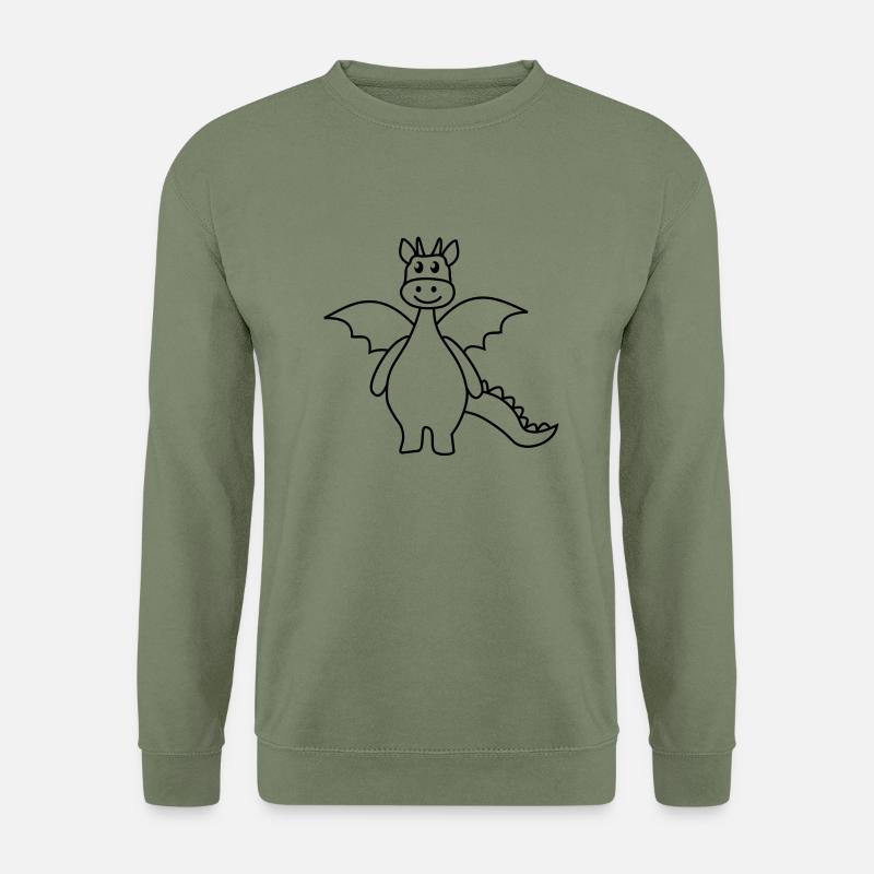 drache - Unisex Pullover - Armeegrün