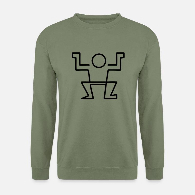 Männchen - Hip Hop - Unisex Pullover - Armeegrün