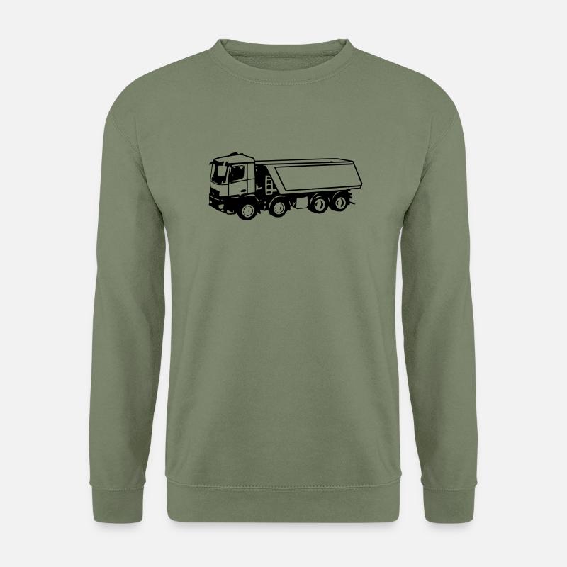 Kipper / Laster / LKW - Unisex Pullover - Armeegrün