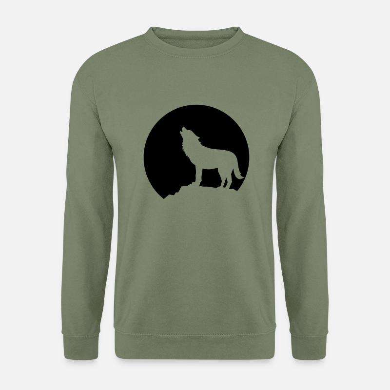 Wolf - Unisex Sweatshirt - army green