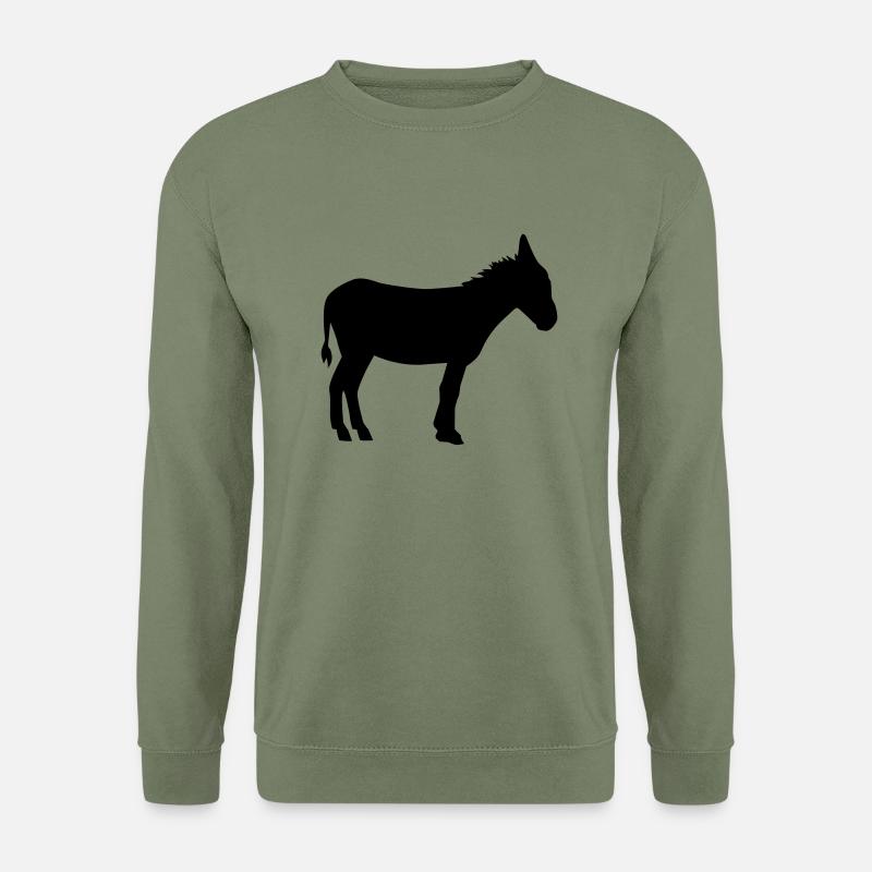 Esel - Unisex Pullover - Armeegrün
