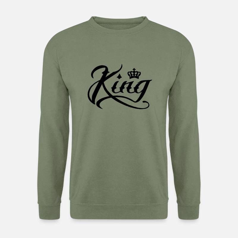 king - Unisex Pullover - Armeegrün