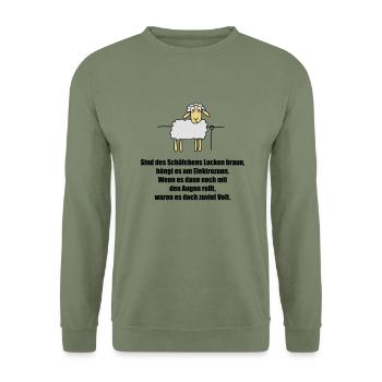schaefchen - Unisex Pullover - Armeegrün - Vorne - Alina (178cm) & Michal (187cm)