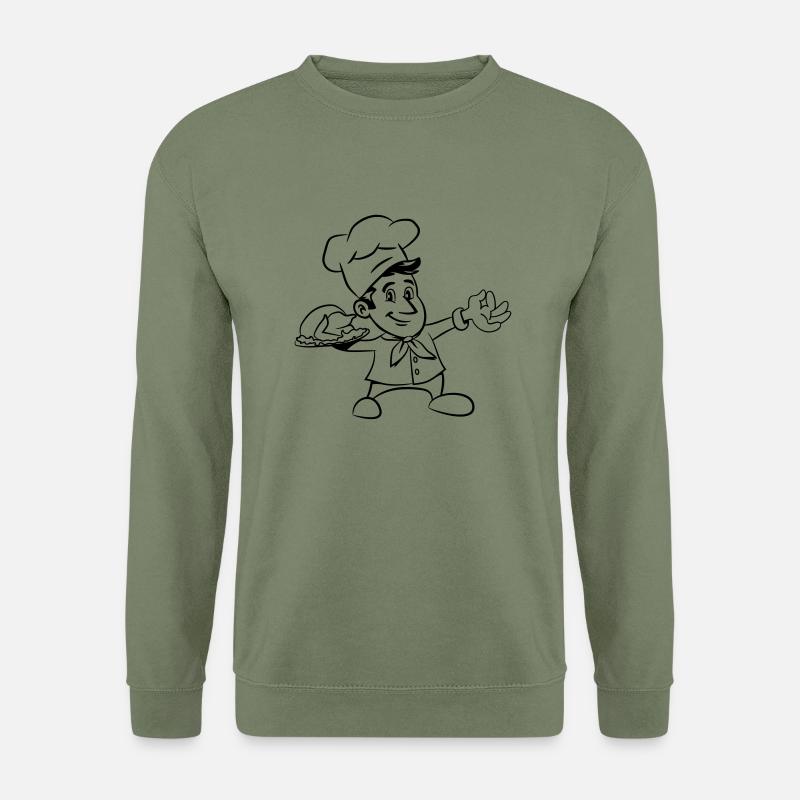 kochen koch hähnchen - Unisex Pullover - Armeegrün