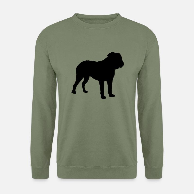 dogue de bordeaux silhouette - Unisex Pullover - Armeegrün