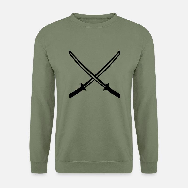 sword katana - Unisex Pullover - Armeegrün