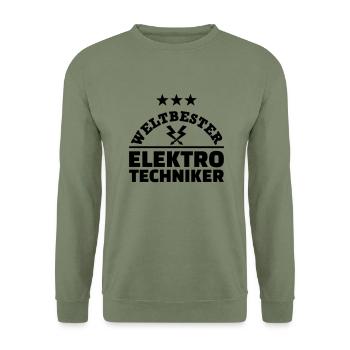 Elektrotechniker - Unisex Pullover - Armeegrün - Vorne - Alina (178cm) & Michal (187cm)