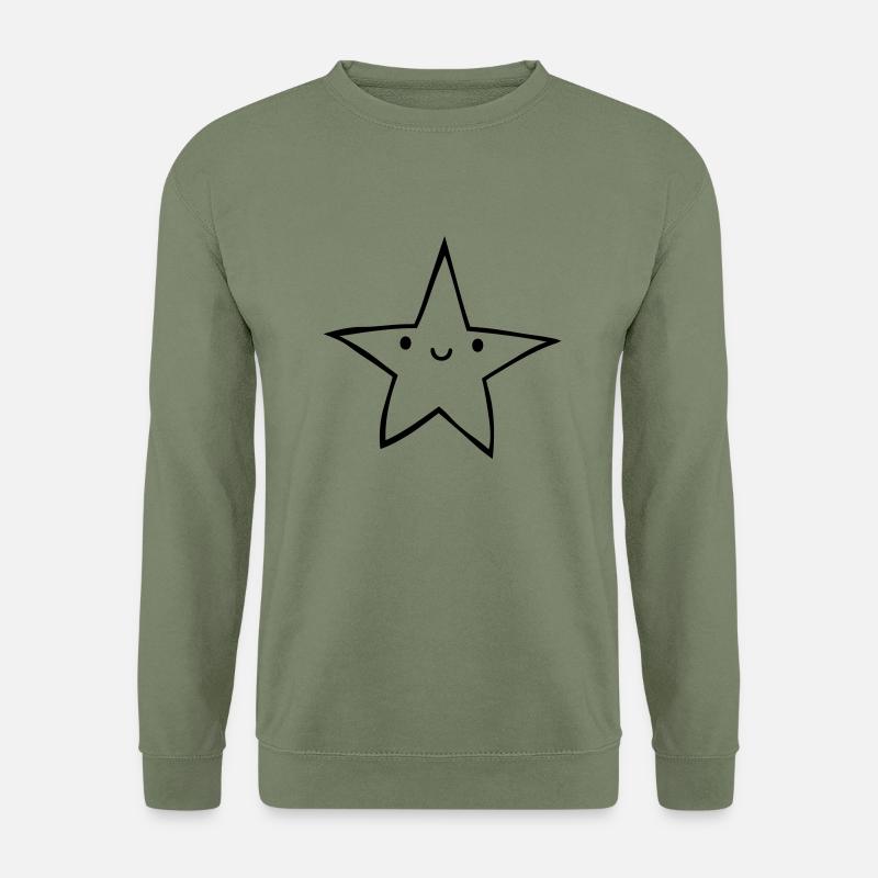 Freundliches liebes Sternchen - Unisex Pullover - Armeegrün