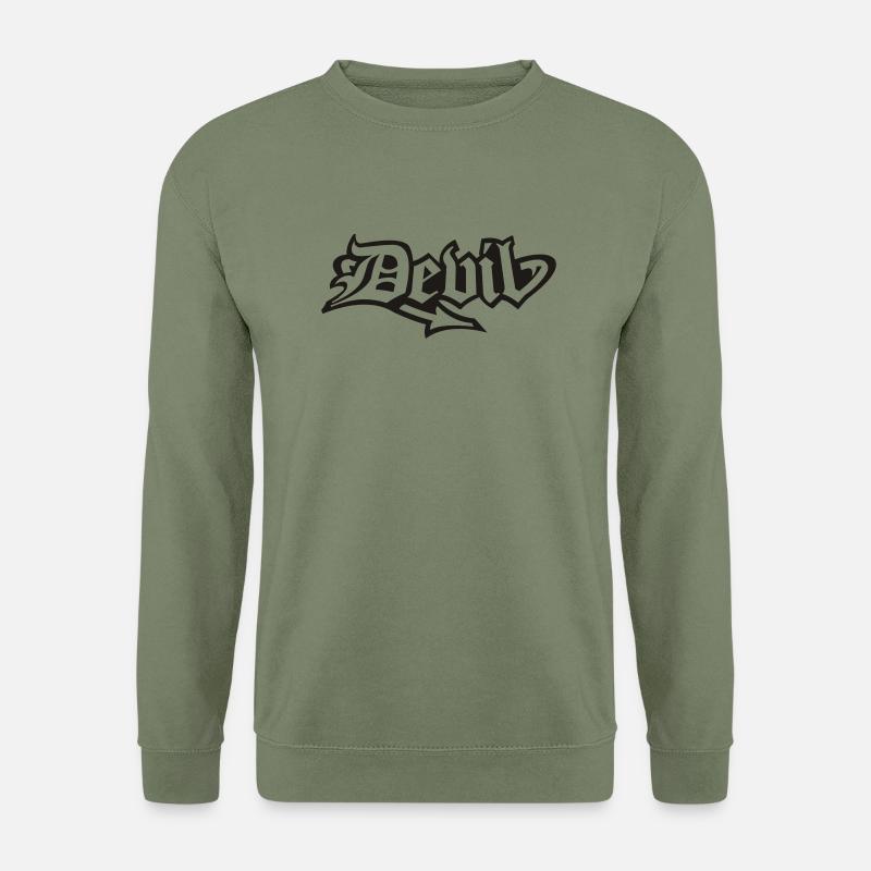 Devil - Unisex Pullover - Armeegrün