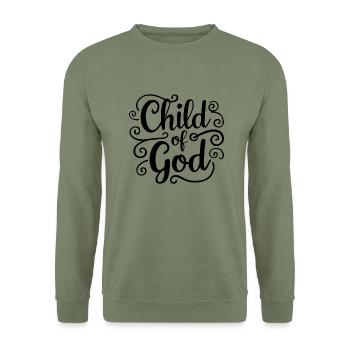 Kind Gottes - Unisex Pullover - Armeegrün - Vorne - Alina (178cm) & Michal (187cm)