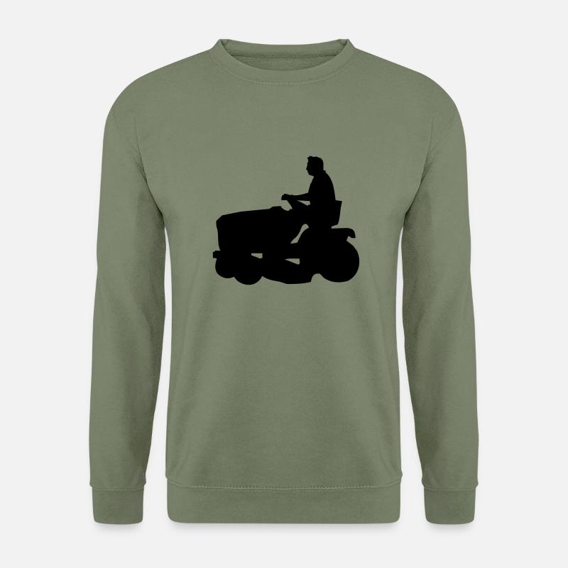 riding mower - Unisex Pullover - Armeegrün
