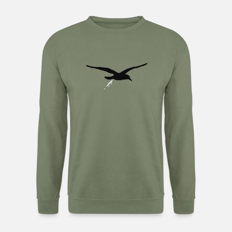 moewenschiss_zweifarbig - Unisex Pullover - Armeegrün